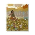 thumbnail image 1 of Stupell Industries Woman Sitting in Tree Sloth Animal City Buildings, 24 x 30,Design by Birch&Ink, 1 of 5
