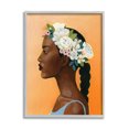 thumbnail image 1 of Stupell Industries Woman Wearing Rose Floral Crown Strong Portrait, 16 x 20, Designed by Grace Popp, 1 of 6
