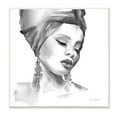 thumbnail image 1 of Stupell Industries Woman With Headwrap Soft Watercolor Portrait Painting, 12 x 12, Design by Aimee Del Valle, 1 of 6