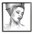 thumbnail image 1 of Stupell Industries Woman With Headwrap Soft Watercolor Portrait Painting, 17 x 30, Design by Aimee Del Valle, 1 of 5