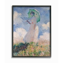 Stupell Industries Woman With Parasol Monet Classic Painting Framed Wall Art by Claude Monet