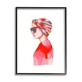 thumbnail image 1 of Stupell Woman in Red Headwrap Beauty & Fashion Painting Black Framed Art Print Wall Art, 16 x 20, 1 of 9