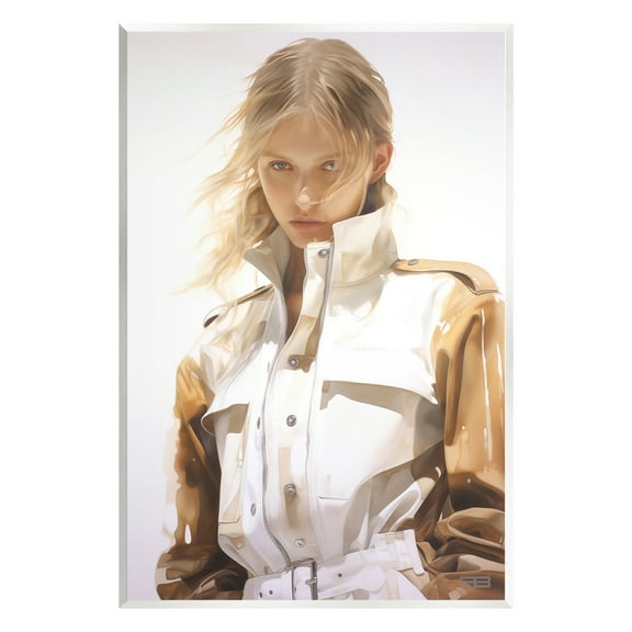 Stupell Industries Woman in Riding Jacket Beauty & Fashion Painting Unframed Art Print Wall Art, 10 x 15