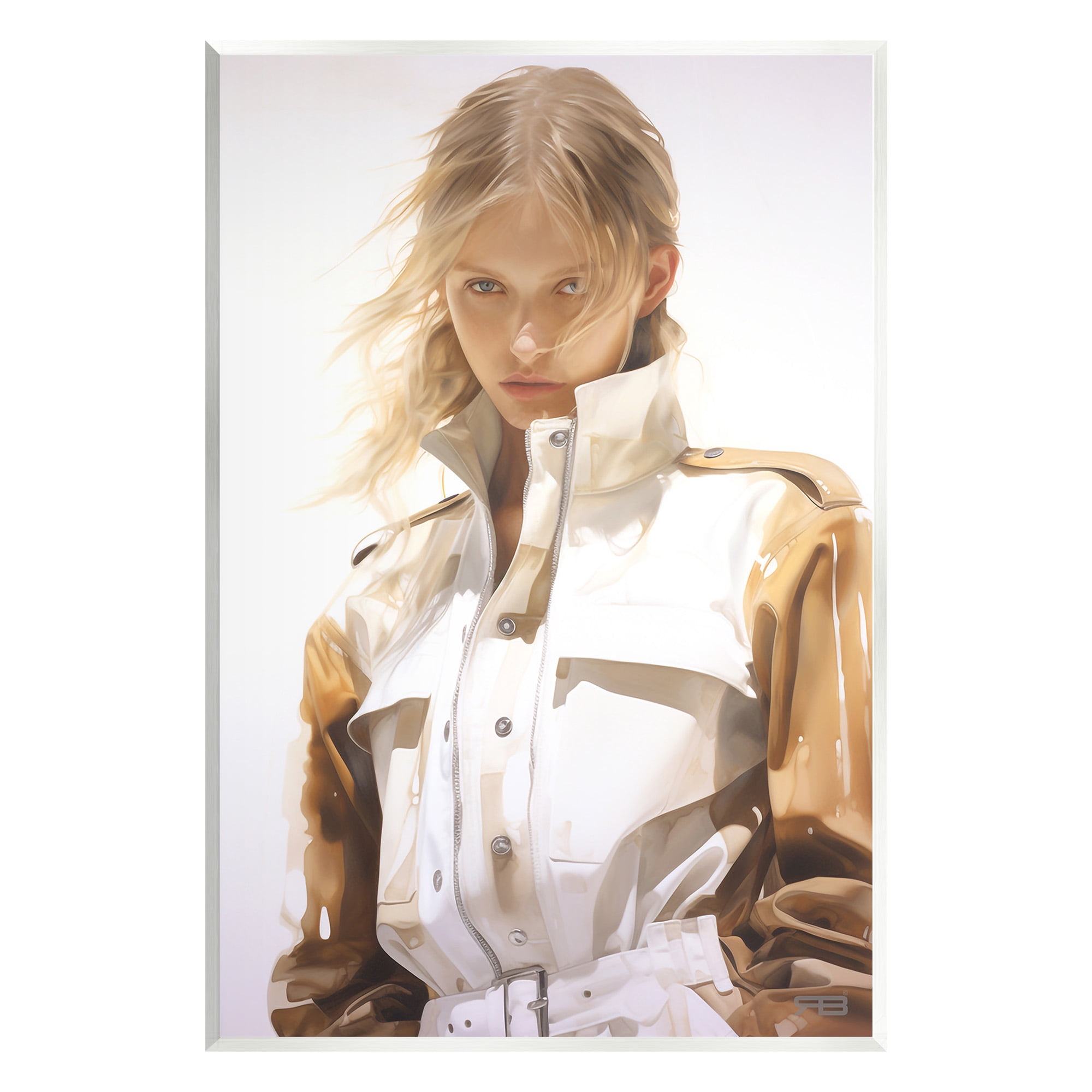 Stupell Industries Woman in Riding Jacket Beauty & Fashion Painting Unframed Art Print Wall Art, 13 x 19