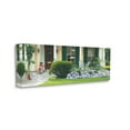 thumbnail image 1 of Stupell Industries Woman on Front Porch Blue Hydrangea Shrubs Design by Heide Presse, 20" x 48", 1 of 1