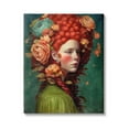 thumbnail image 1 of Stupell Industries Woman with Peonies Portrait Botanical & Floral Painting Gallery Wrapped Canvas Print Wall Art, 24 x 30, 1 of 8