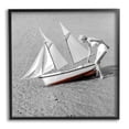 thumbnail image 1 of Stupell Industries Woman with Sailboat Transportation Photography Black Framed Art Print Wall Art, 24 x 24, 1 of 8
