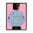thumbnail image 1 of Stupell Industries Women Are The Future Girl Power Quote Denim Jacket, 24 x 30, Designed by Make Much Studios, 1 of 6
