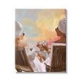 thumbnail image 1 of Stupell Industries Women Relaxing Sunset Cruise Coastal Painting Gallery Wrapped Canvas Print Wall Art, 1 of 5