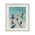thumbnail image 1 of Stupell Industries Coastal Women Surfers at Turquoise Beach Birch Framed Print Under Glass, 13 x 16, by The Prints Vibe, 1 of 8