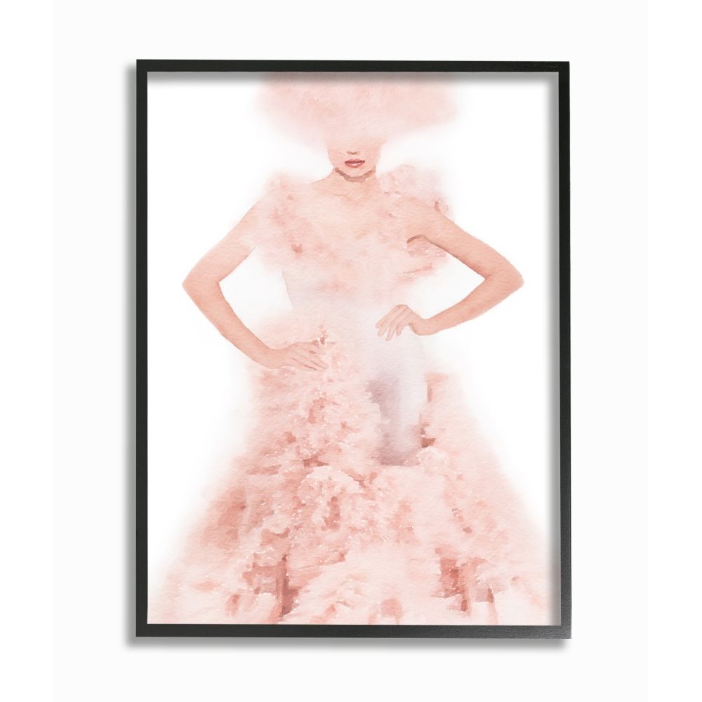 Stupell Industries Women's Couture Fashion Illustration Glamour Pose Designed by Amanda Greenwood
