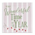 thumbnail image 1 of Stupell Industries Wonderful Time on Festive Stripes Canvas Wall Art, design by Lauren Rader, 1 of 7