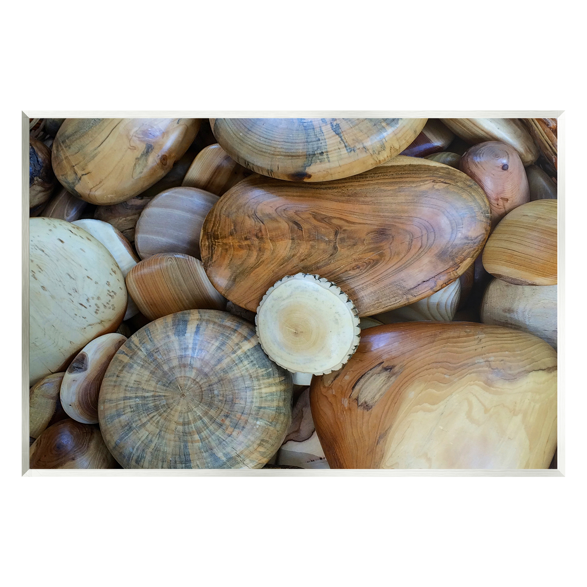 Stupell Industries Wood Stones Nature Photography Landscape Photography Unframed Art Print Wall Art