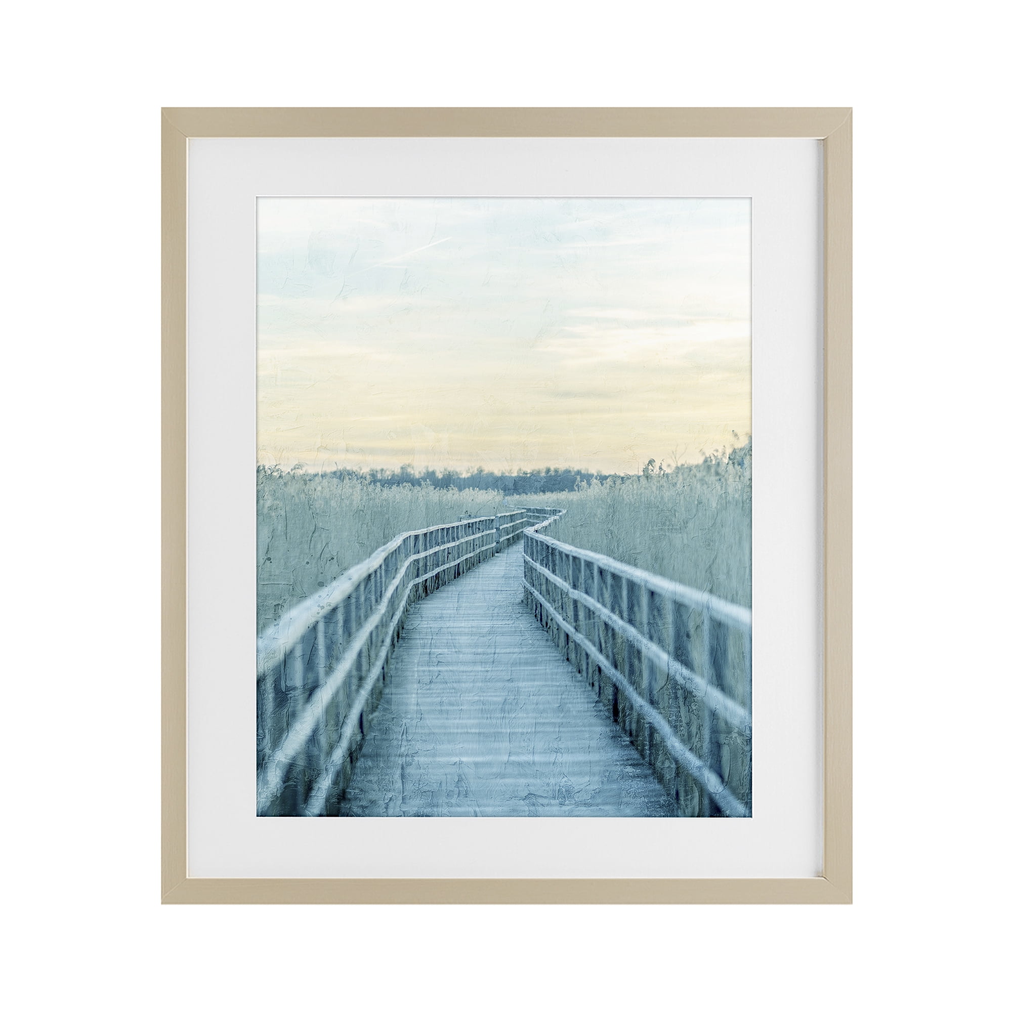 Stupell Industries Wooden Pier Boardwalk Birch Framed Print Under Glass, design by Kim Allen