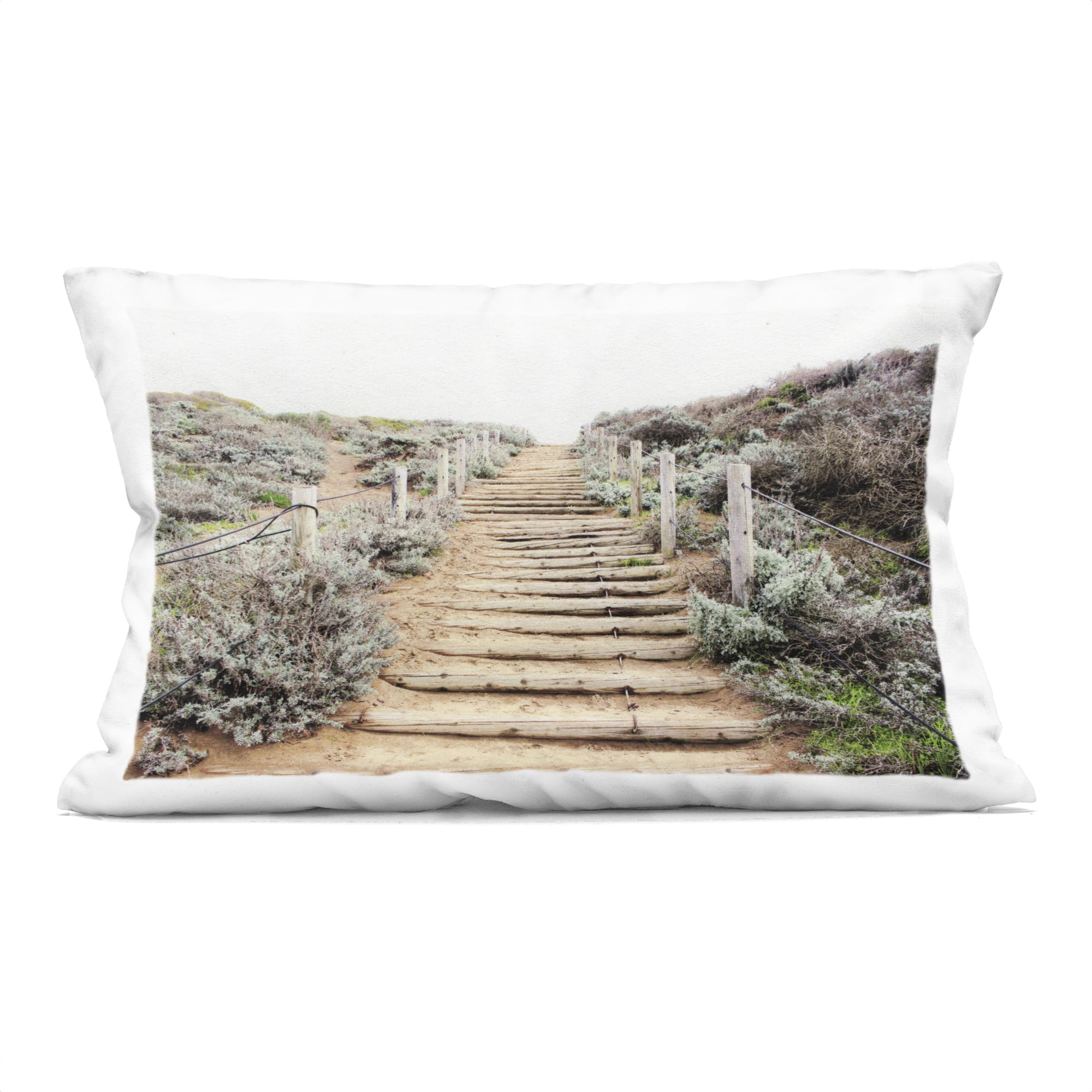 Stupell Industries Wooden Stairway to Heaven Decorative Printed Throw Pillow, design by Leah Noel Art