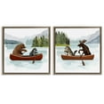Stupell Industries Woodland Animals on Canoes Animals & Insects