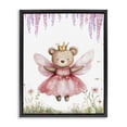 thumbnail image 1 of Stupell Industries Cottage Woodland Bear Forest Fairy Black Floating Frame Canvas Art, 17 x 21, by LSR Design Studio, 1 of 8