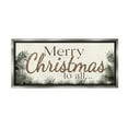 thumbnail image 1 of Stupell Industries Woodland Christmas Typography Holiday Painting Gray Floater Framed Canvas Art Print Wall Art, 25 x 11, 1 of 10