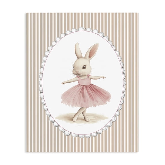 Stupell Industries Cottage Woodland Dancer Bunny Canvas Art, 24 x 30, by Christine Simpson Art