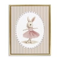 thumbnail image 1 of Stupell Industries Cottage Woodland Dancer Bunny Gold Floating Frame Canvas Art, 25 x 31, by Christine Simpson Art, 1 of 8