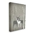 thumbnail image 1 of Stupell Industries Woodland Deer Family Trio Rustic Birch Trees Animals & Insects Painting Gallery Wrapped Canvas Print Wall Art, 24 x 30, 1 of 6