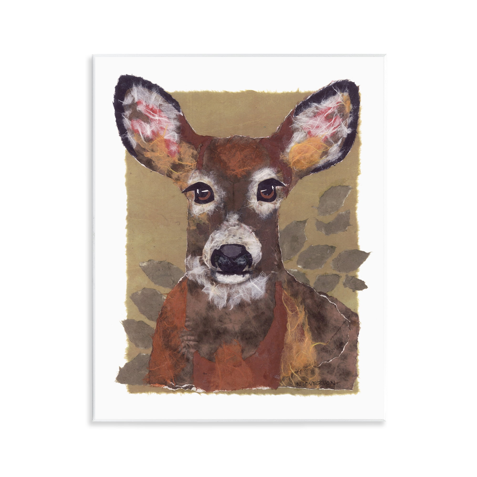 Stupell Industries Woodland Deer Painting Animals & Insects Painting Unframed Art Print Wall Art, 11 x 14