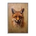 thumbnail image 1 of Stupell Industries Woodland Fox Face Animals & Insects Painting Gray Framed Art Print Wall Art, 16 x 24, 1 of 10