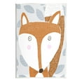 thumbnail image 1 of Stupell Industries Woodland Fox Leaf Pattern Graphic Art Unframed Art Print Wall Art, Design by Carla Daly, 1 of 6