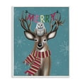 thumbnail image 1 of Stupell Industries Woodland Merry Creatures Holiday Painting White Framed Art Print Wall Art, 24 x 30, 1 of 10
