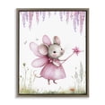 thumbnail image 1 of Stupell Industries Cottage Woodland Mouse Forest Fairy Brown Floating Frame Canvas Art, 17 x 21, by LSR Design Studio, 1 of 8