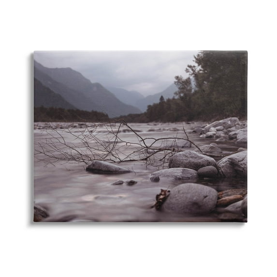 Stupell Industries Woodland Nature Mountain Creek Photograph Gallery Wrapped Canvas Print Wall Art, Design by Lil' Rue