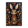 thumbnail image 1 of Stupell Industries Woodland Pattern Rabbit Animals & Insects Painting Black Framed Art Print Wall Art, 16 x 24, 1 of 10