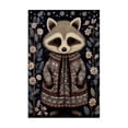thumbnail image 1 of Stupell Industries Cottage Woodland Pattern Raccoon Canvas Art, 20 x 30, by The Dutch Lady, 1 of 8