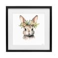 thumbnail image 1 of Stupell Industries Cottage Woodland Rabbit Flower Crown Black Framed Print Under Glass, 13 x 13, by Roozbeh, 1 of 8