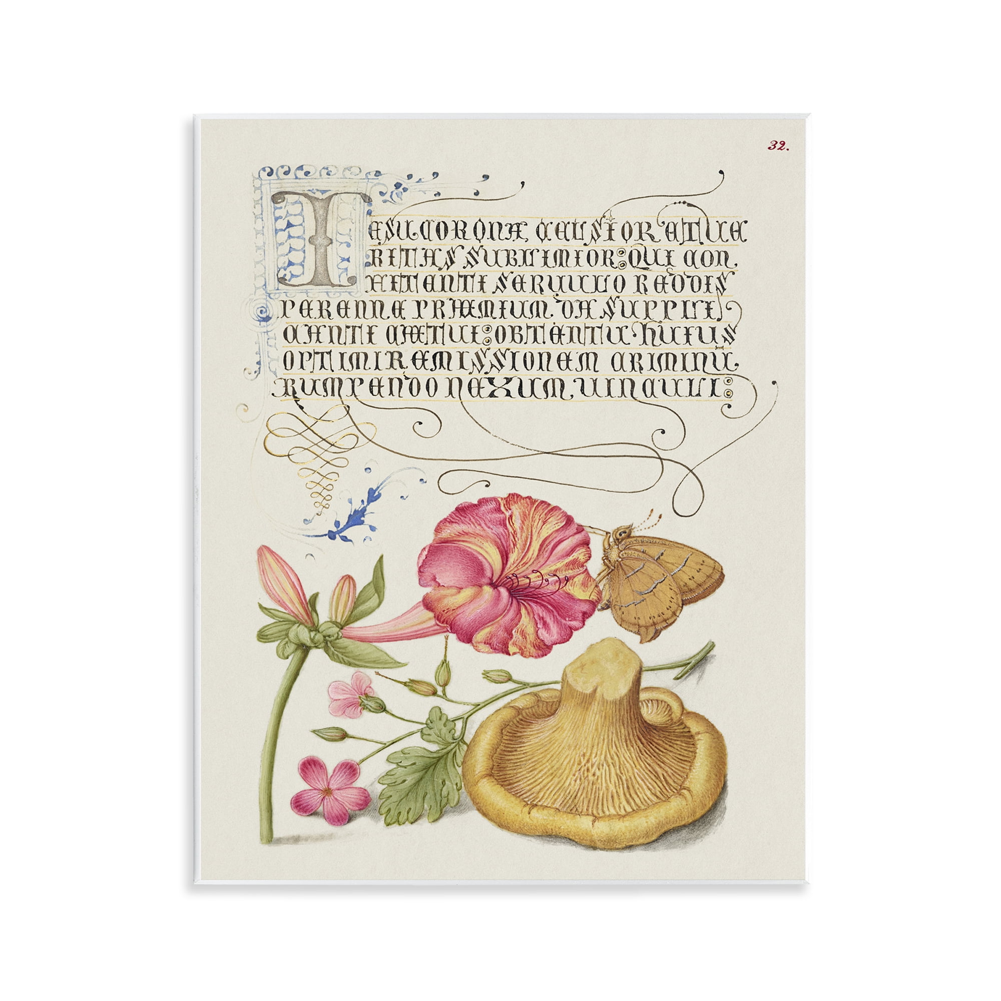 Stupell Industries Woodland Wildlife Study Text & Numbers Painting Unframed Art Print Wall Art, 11 x 14