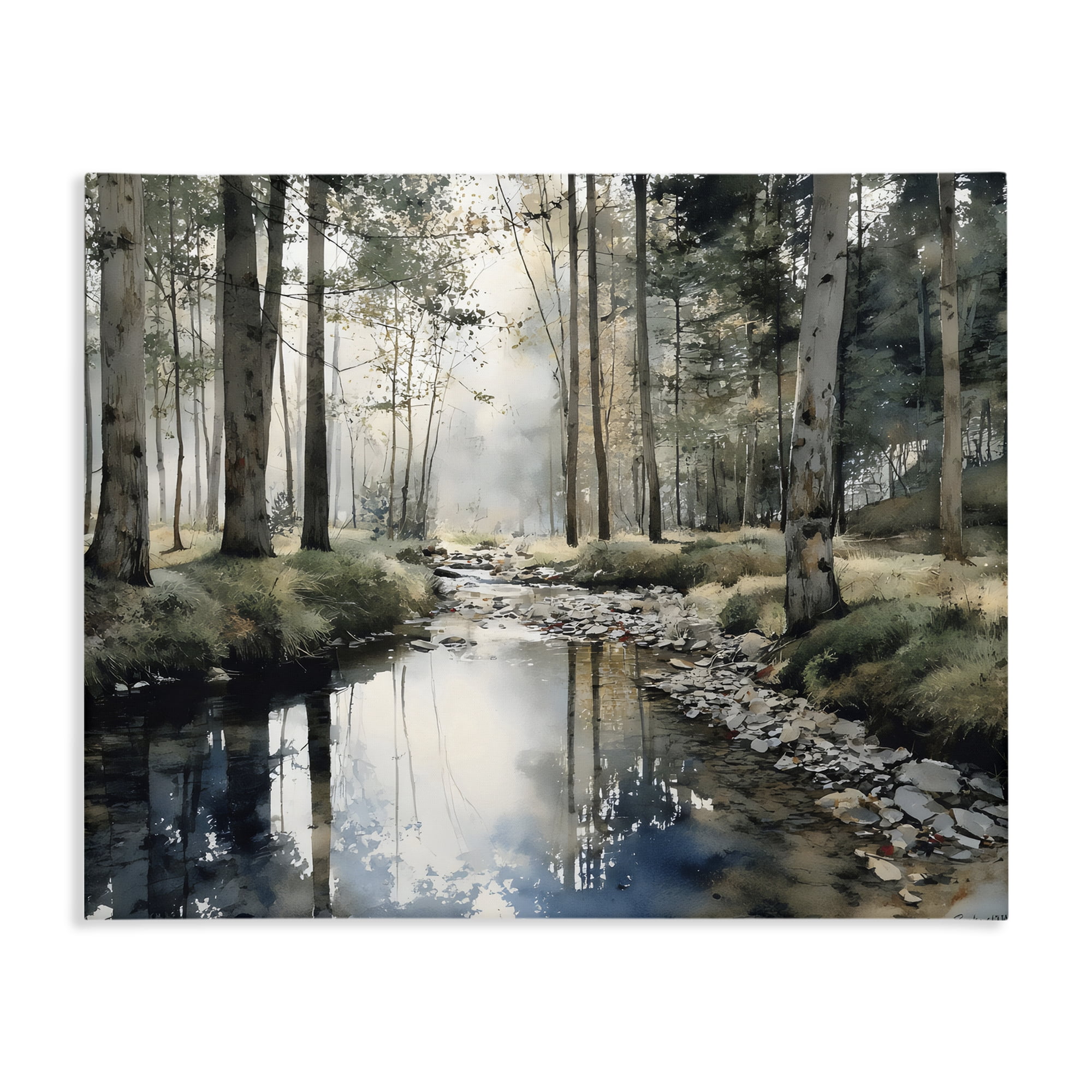 Stupell Industries Woodland Wonder Creek Canvas Wall Art, design by Franklyn Gregory