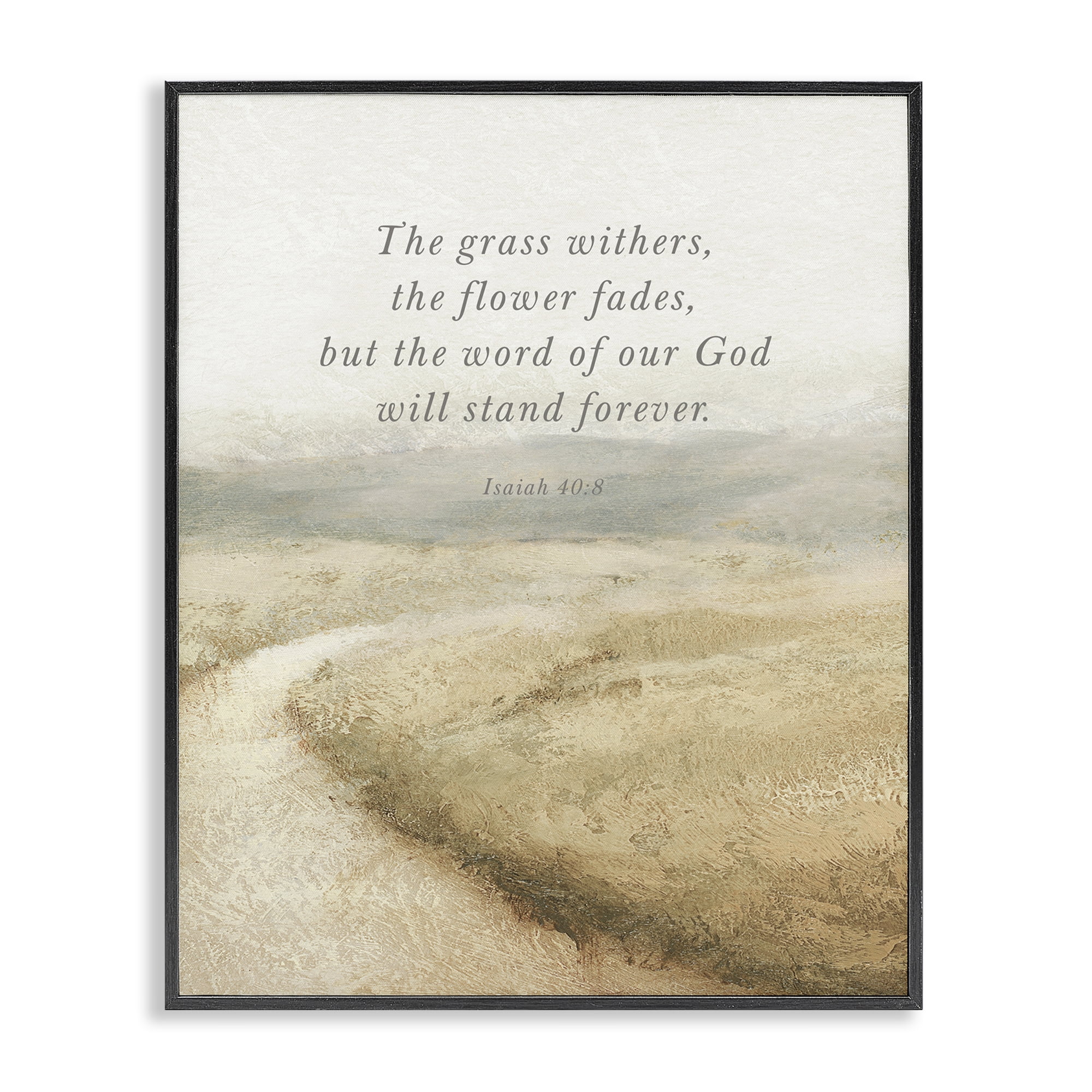 Stupell Industries Word Of God Isaiah Proverb Black Framed Giclee Art, design by John Spaeth