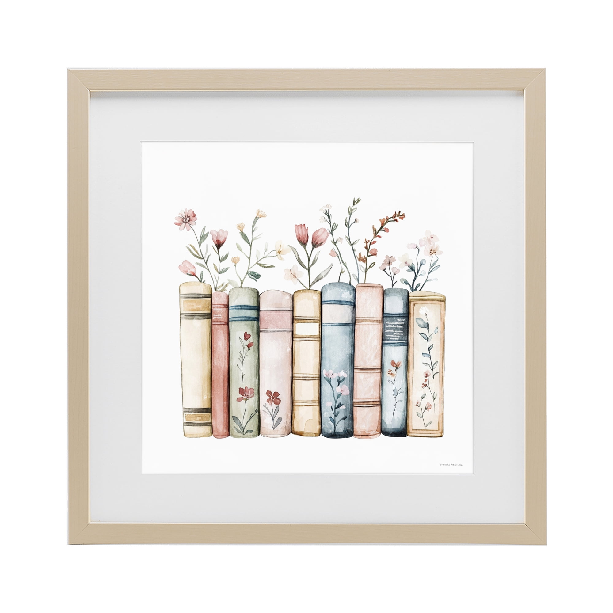 Stupell Industries Words That Blossom Birch Framed Print Under Glass, design by Svetlana Aleynikova