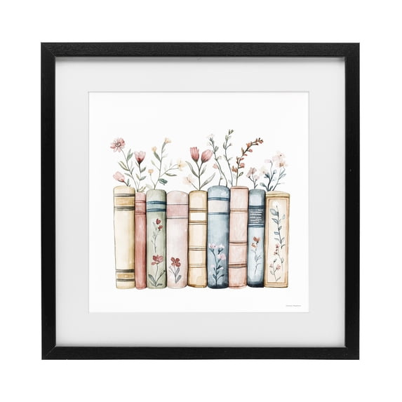 Stupell Industries Farmhouse Words That Blossom Black Framed Print Under Glass, 13 x 13, by Svetlana Aleynikova
