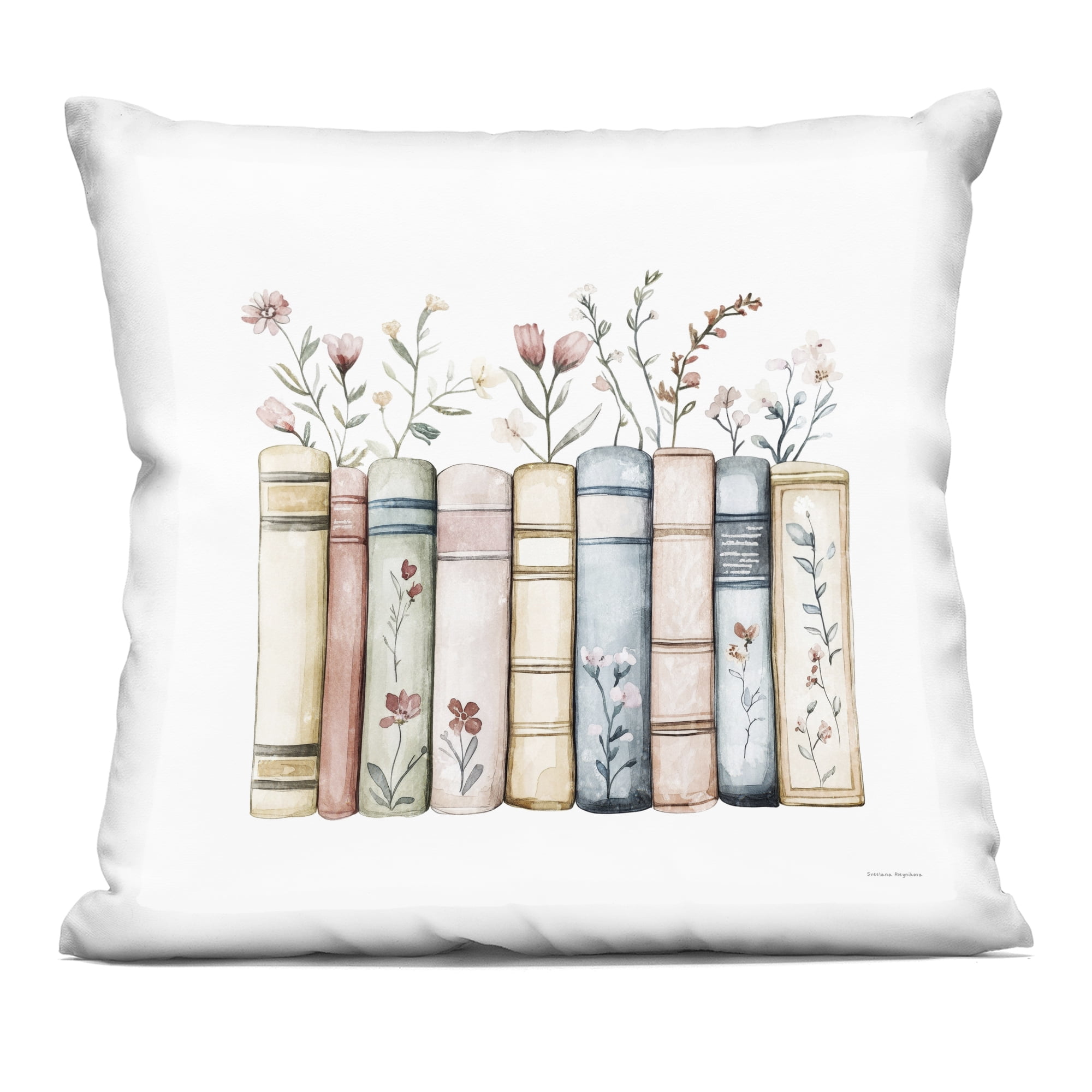 Stupell Industries Words That Blossom Decorative Printed Throw Pillow, design by Svetlana Aleynikova