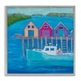 thumbnail image 1 of Stupell Industries Rustic Lodge Work Day at Seaside Village Gray Framed Giclee Art, 17 x 17, by Lynn Ericson Fine Art, 1 of 8