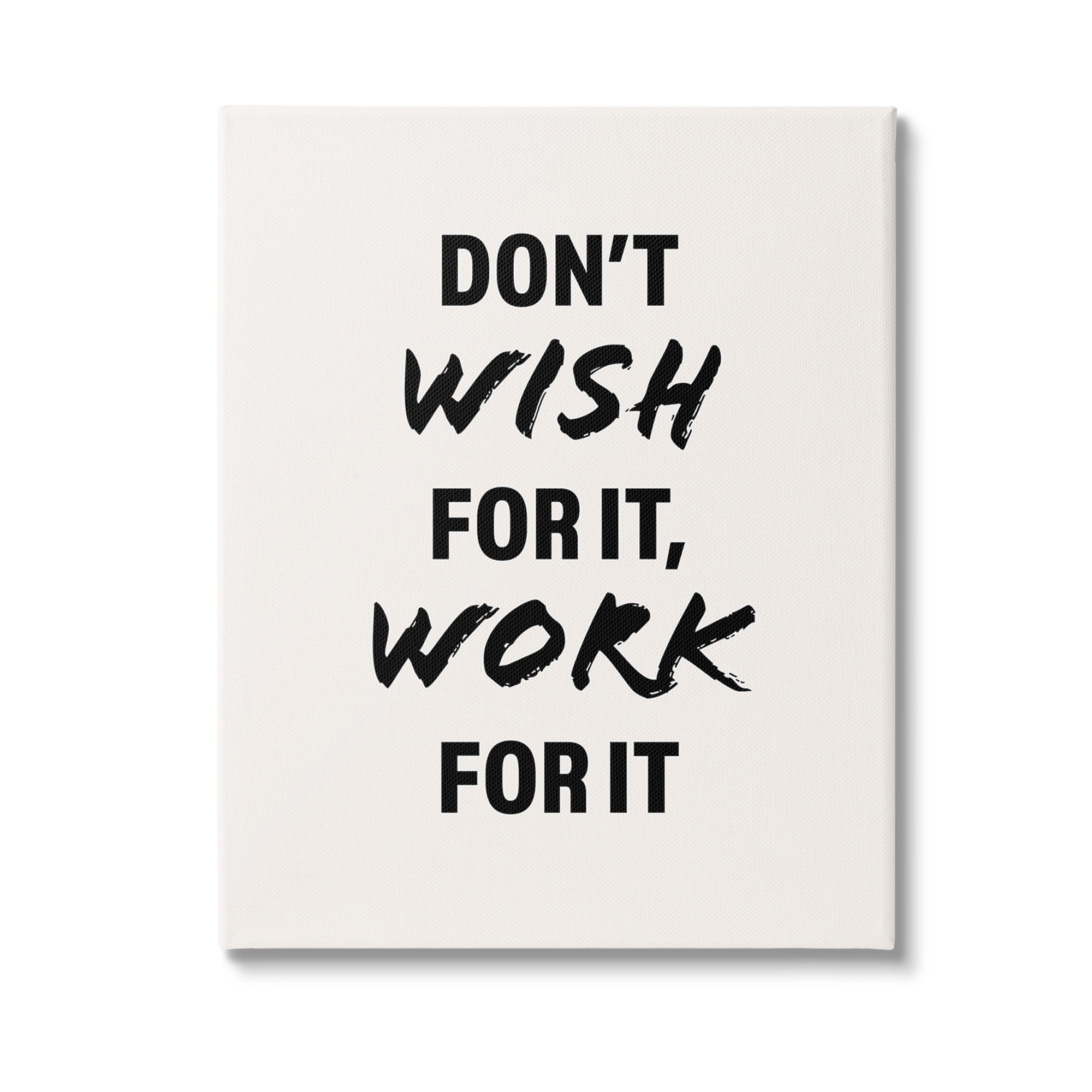 16 x 20 Black and White Motivational Canvas Wall Art