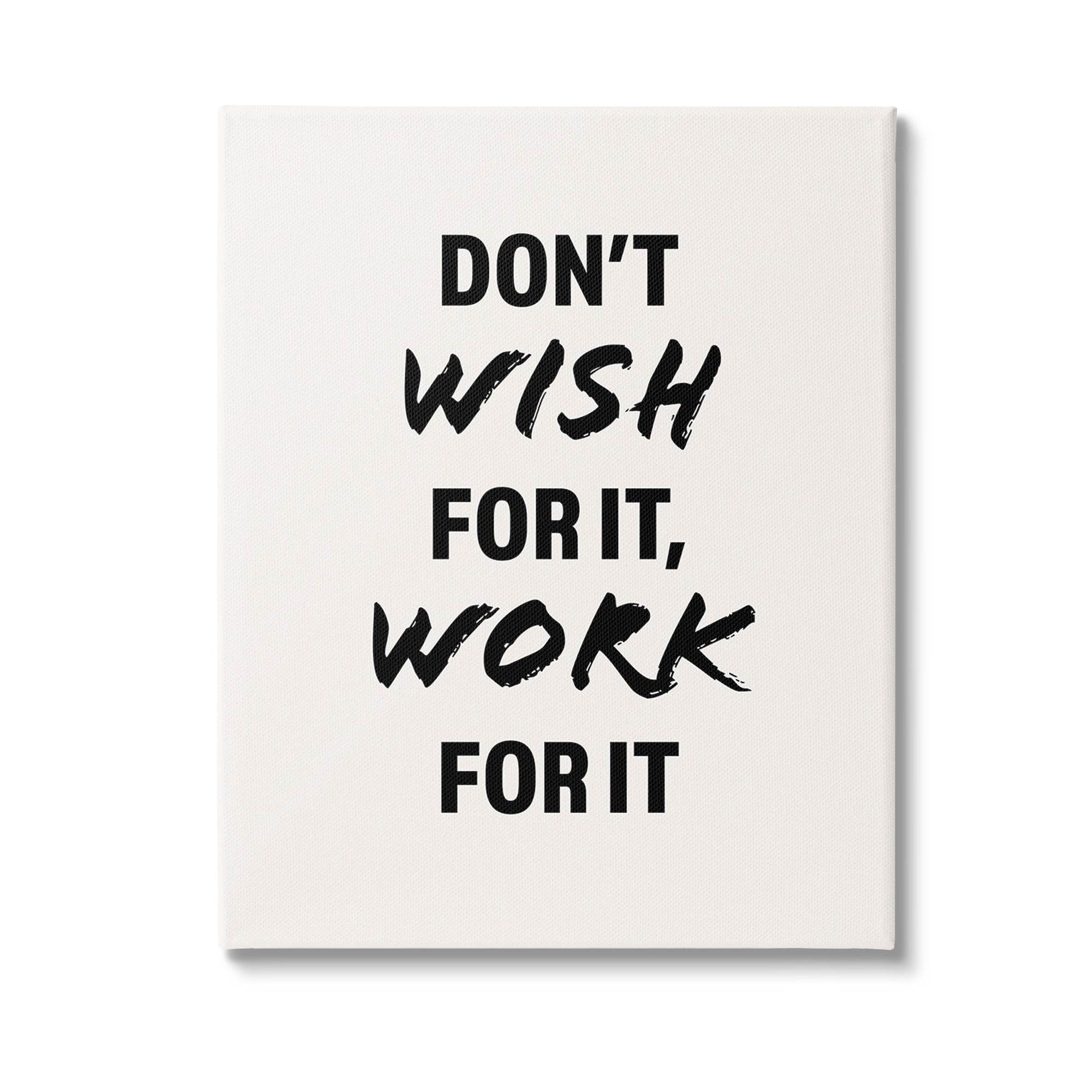 Stupell Industries Work For It Motivational Inspirational Painting Gallery Wrapped Canvas Art Print Wall Art, 24 x 30