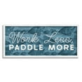 thumbnail image 1 of Stupell Industries Work Less Paddle More Fish Patterned Background ,24 x 10, Design by Yass Naffas Designs, 1 of 7