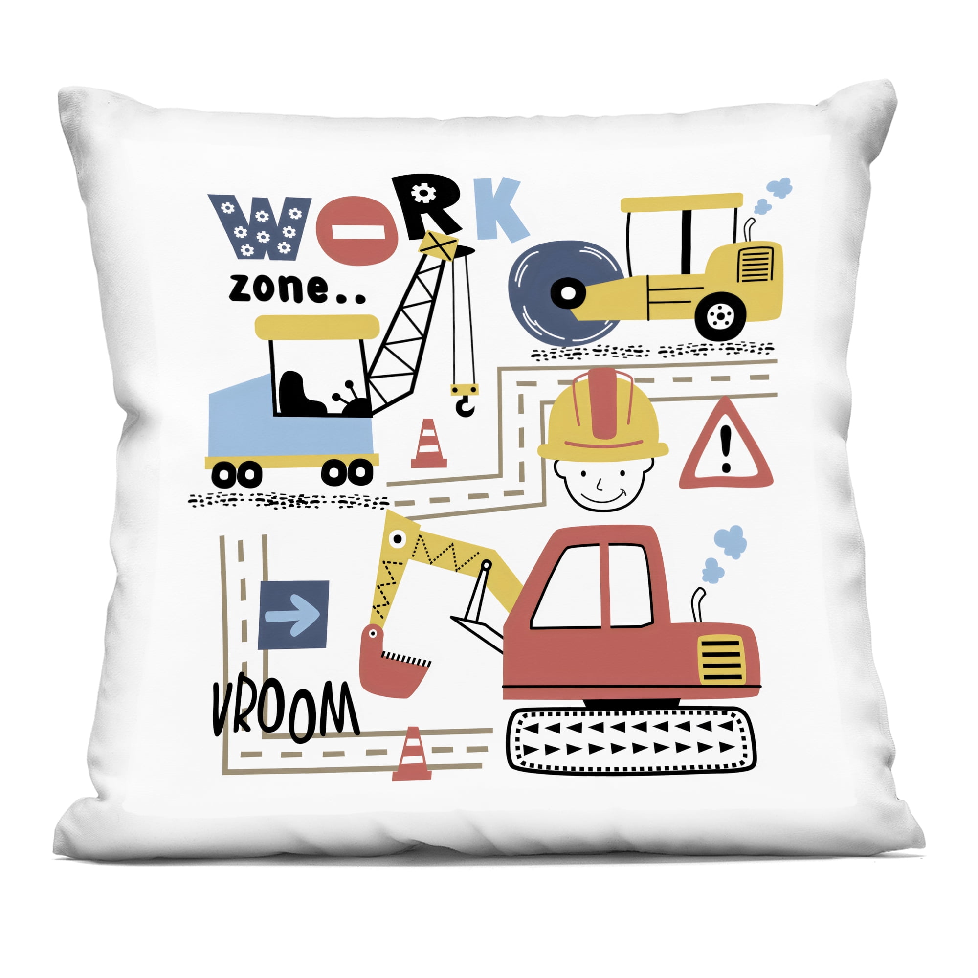 Stupell Industries Work Zone Construction Essentials Decorative Printed Throw Pillow, design by Creative Studio
