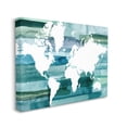 thumbnail image 1 of Stupell Industries World Map Blue Green Watercolor Painting Canvas Wall Art by Grace Popp, 1 of 6
