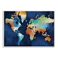 thumbnail image 1 of Stupell Industries World Map Modern Rainbow Textured Design Wall Plaque by Michael Mullen, 13" x 19", Wall Plaque, 1 of 6