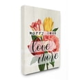 thumbnail image 1 of Stupell Industries Worry Less Love More Text with Fresh Floral Design Designed by Daphne Polselli, 1 of 6
