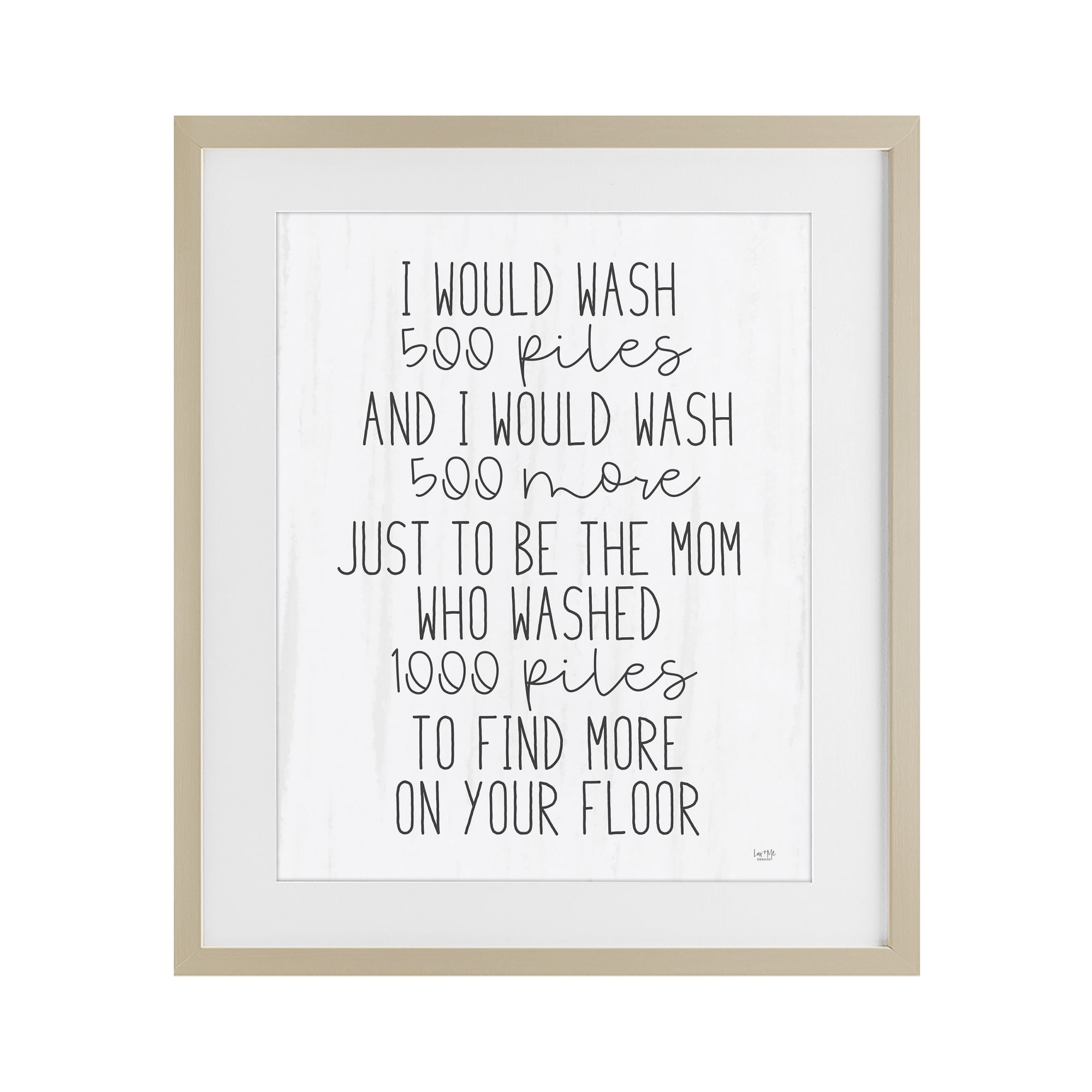 Stupell Industries Would Wash 500 Piles Birch Framed Print Under Glass, design by Lux + Me Designs