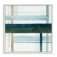 thumbnail image 1 of Stupell Industries Woven Green Hue Pattern Abstract Painting White Framed Art Print Wall Art, 17 x 17, 1 of 10